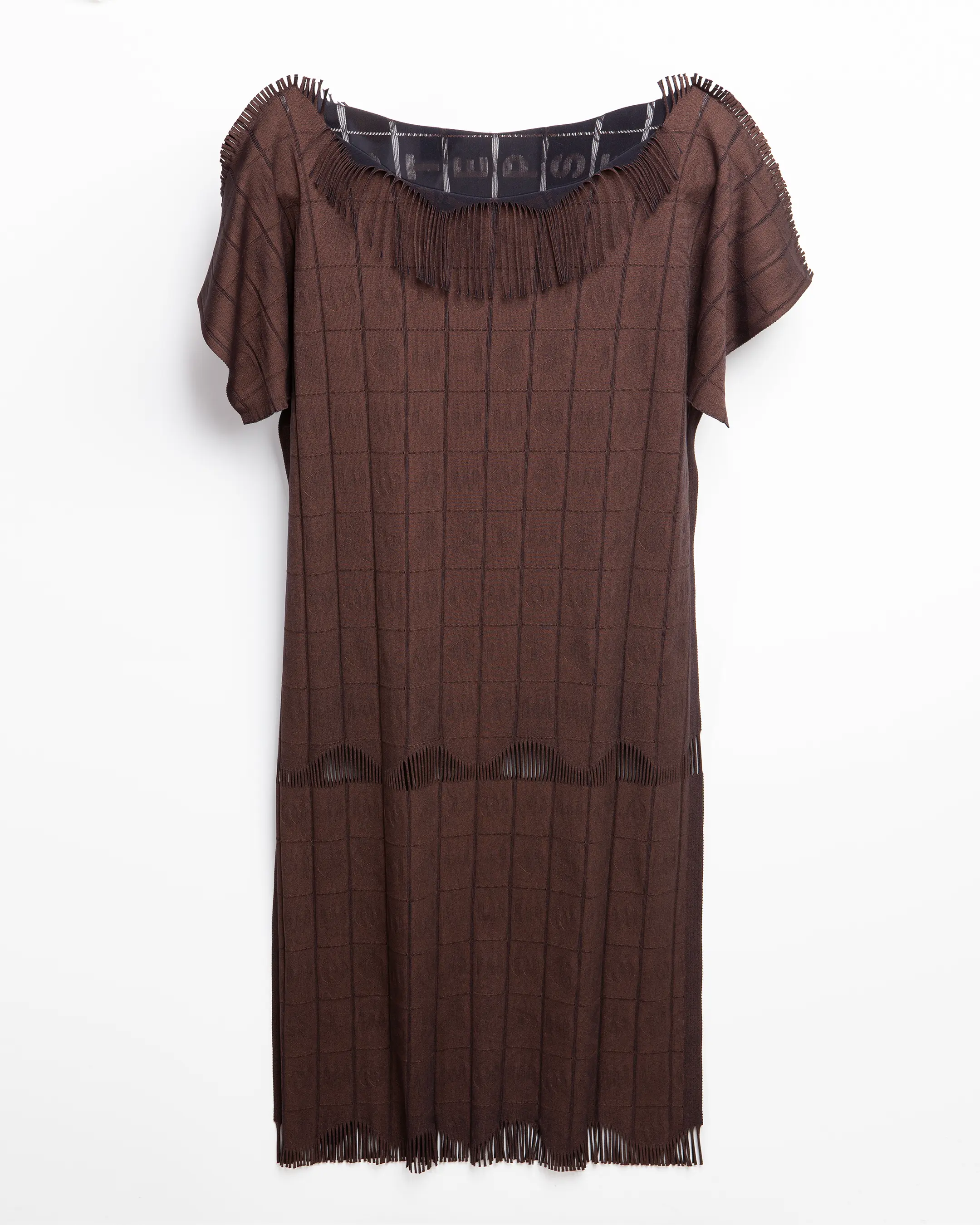 pleats please pattern dress